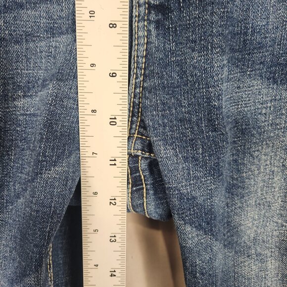 TK Axel Slim Boot Denim Jeans Men's 36 x 30 Western Ranch Preppy Distressed - Picture 4 of 10